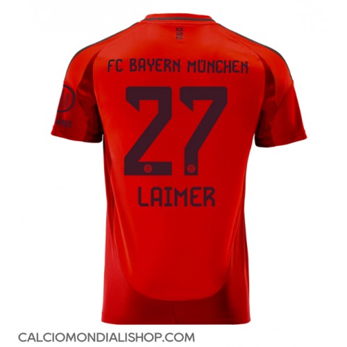 Maglie da calcio Bayern Munich Konrad Laimer #27 Prima Maglia 2024-25 Manica Corta